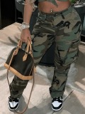LW Camo Print Side Pocket Cargo Pants