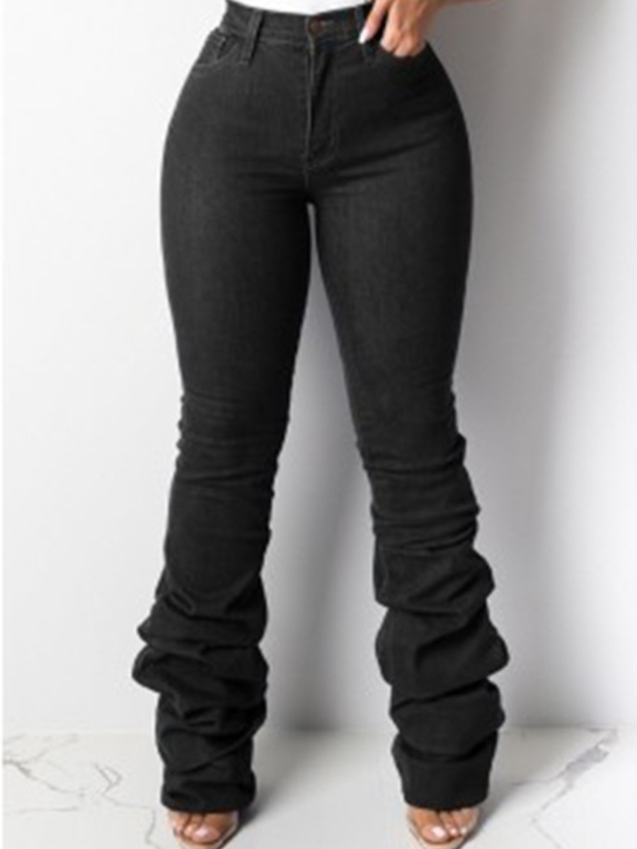 LovelyWholesale High-waisted Stacked Jeans Spring|Fall Street Spring Summer 2024