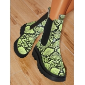 LW Snakeskin Print Booties