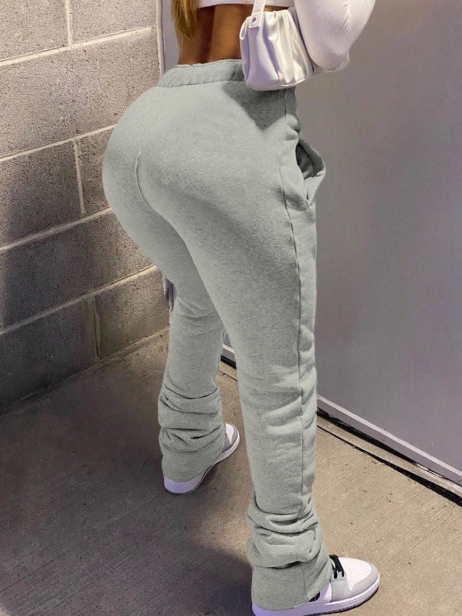 LW Mid Waist Drawstring Ruched Sweatpants