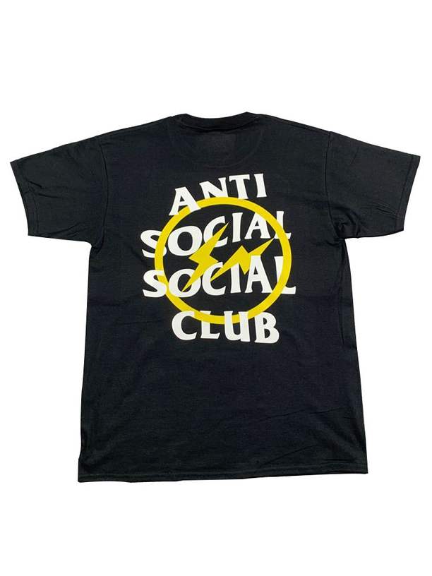 LW Anti Social Social Club Letter Print T-shirt