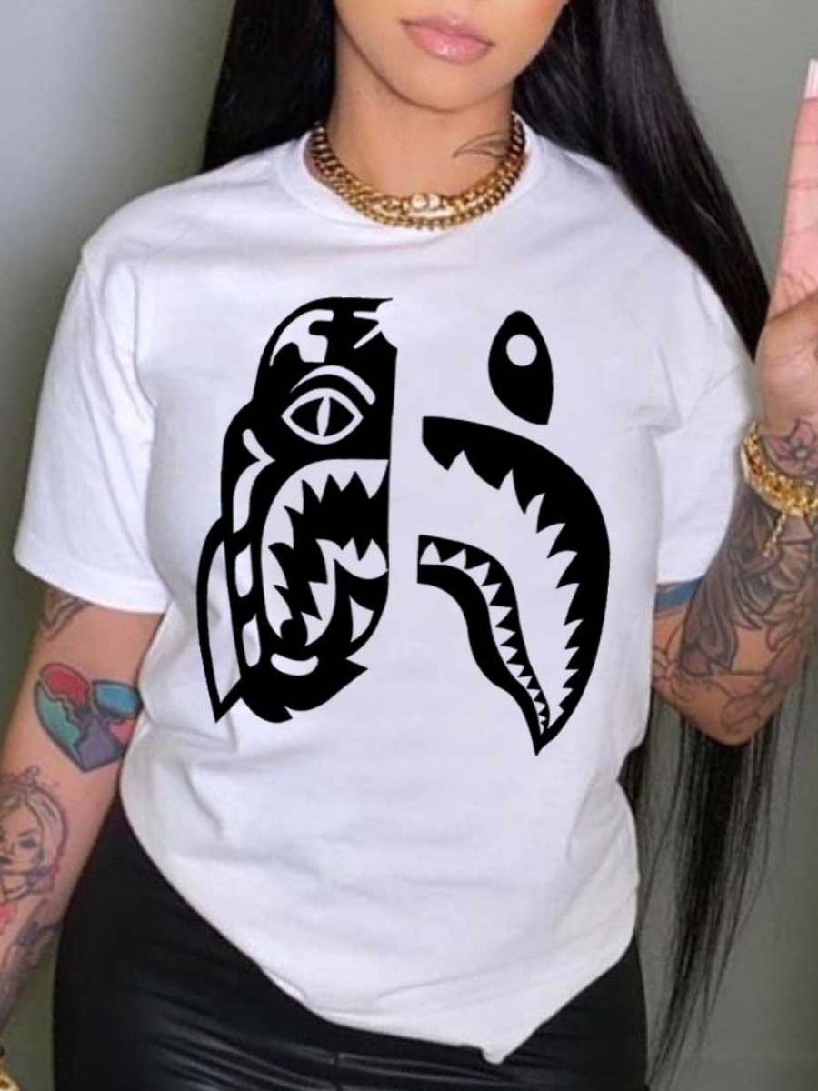 LW Cartoon Print Regular Fit T-shirt