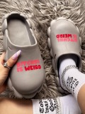 LW Letter Print Cut Out Slides