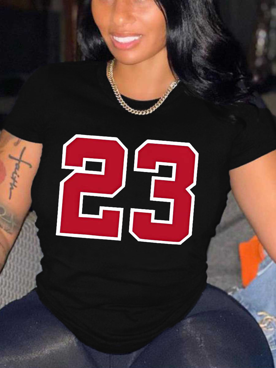 LW Number 23 Print Regular Fit T-shirt