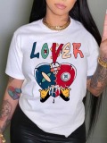 LW Broken Heart Lover Letter Print T-shirt