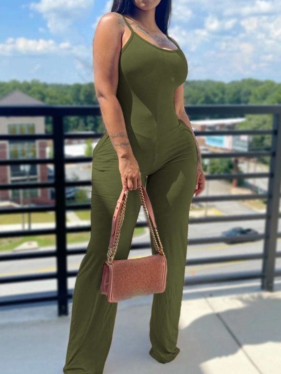 LW BASICS Plus Size Pocket Design Cami Skinny Jump
