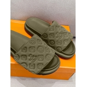 LW Embossed Print Velcro Slides