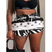 LW Mixed Print Drawstring Shorts