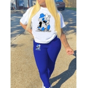 LW Plus Size Bear Cartoon Letter Print Pants Set
