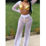 LW SXY See-through Drawstring Pants Set (Without U