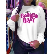 LW Plus Size Star Letter Print Sweatshirt
