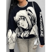 LW Figure Letter Print Sweatshirt