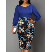 LW Plus Size Floral Print Bodycon Dress