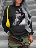 LW Figure Letter Print Sweatshirt