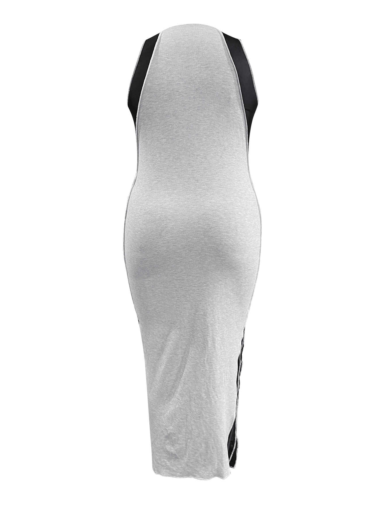 LW SXY Plus Size See Through Side Slit Bodycon Dress 1X