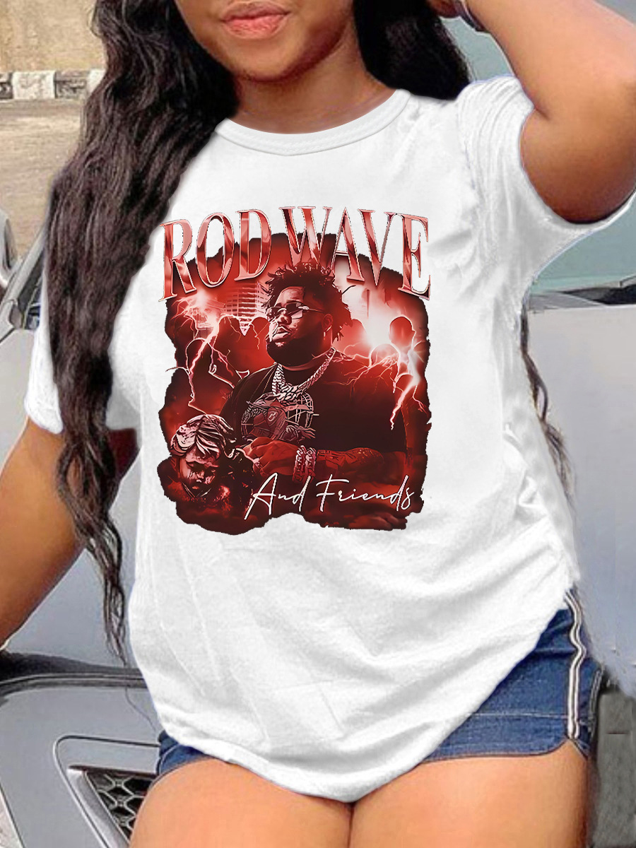 LW Plus Size Figure Letter Print T-shirt