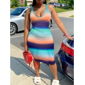 LW BASICS Plus Size Gradient Bodycon Cami Dress