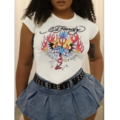 LW Plus Size Blaze Star Letter Print T-shirt