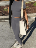 LW Round Neck Skinny Pants Set