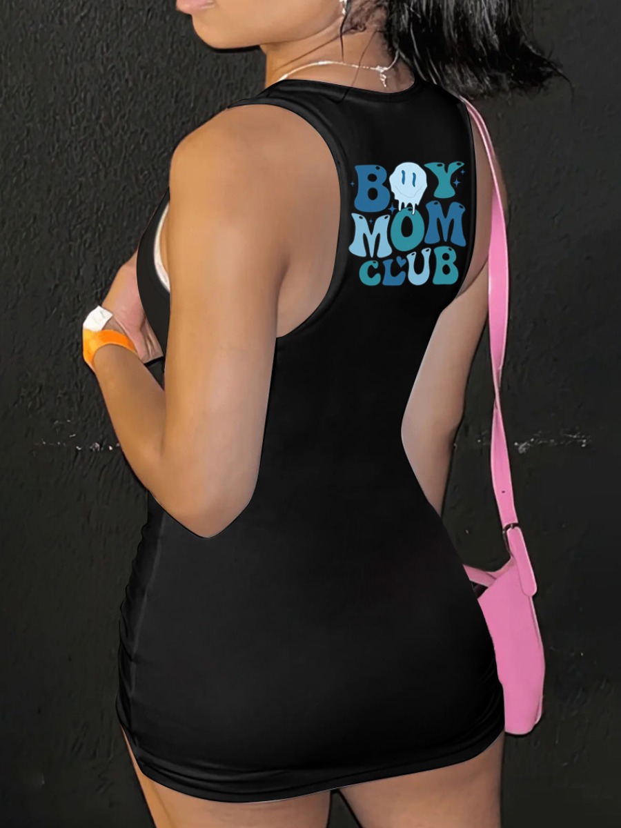 LW Cartoon Print Bodycon Cami Dress