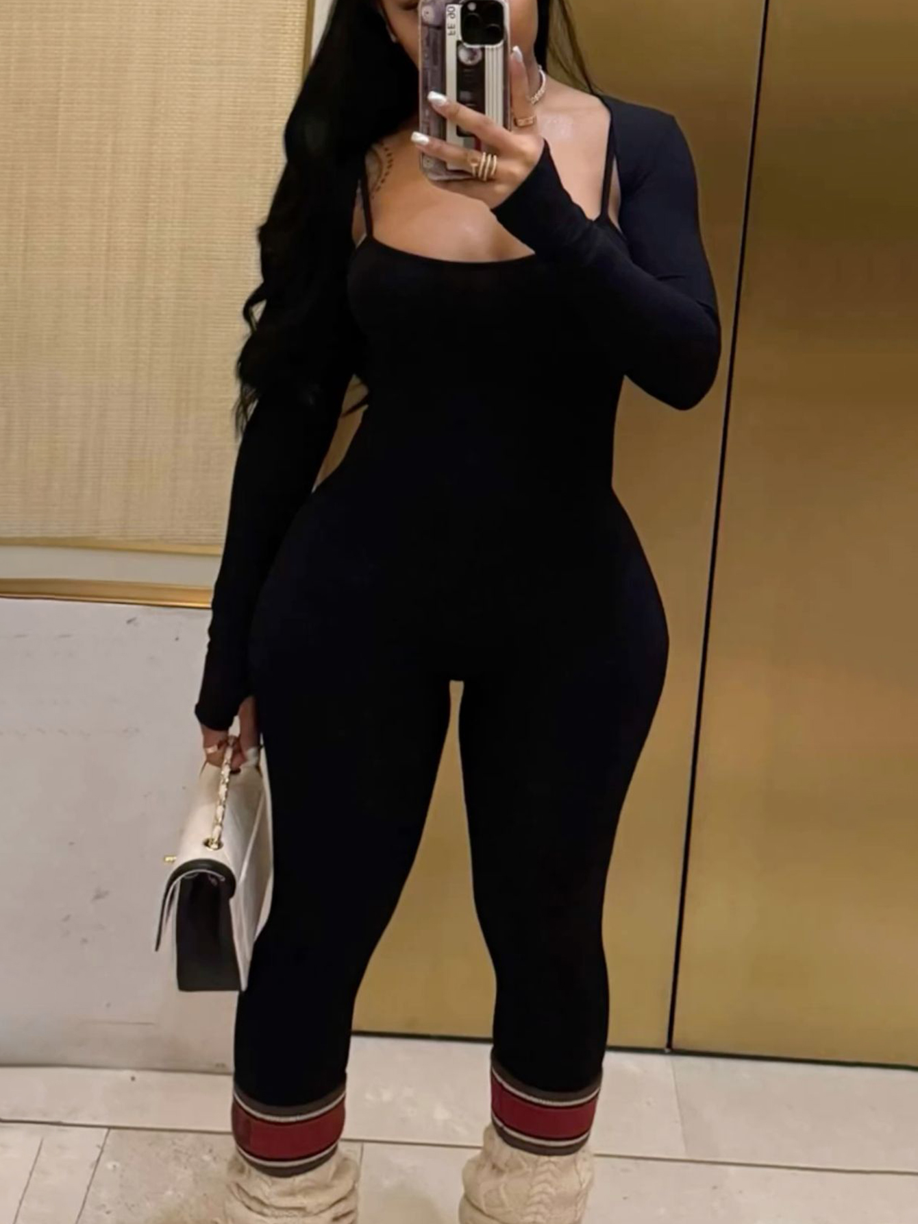 LW Cami Skinny Jumpsuit (With Outwear)