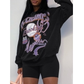 LW Pattern Letter Two-piece Shorts Set