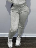LW BASICS Drawstring Solid Color Pants
