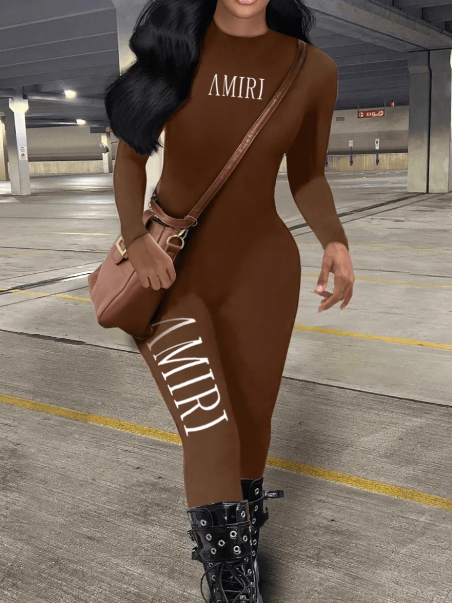 LW Pattern Letter Jumpsuit