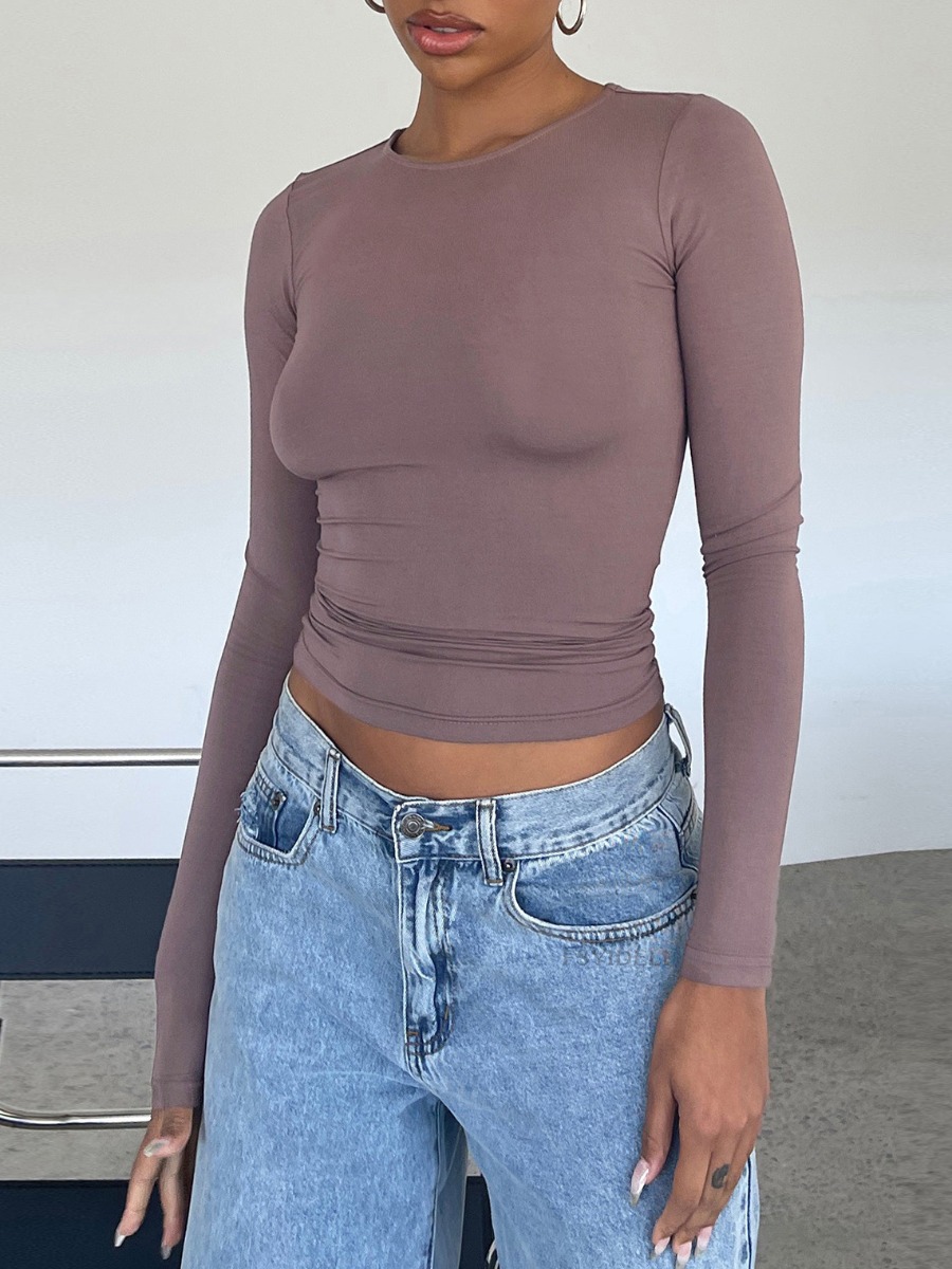 LW BASICS Solid Color T-shirt