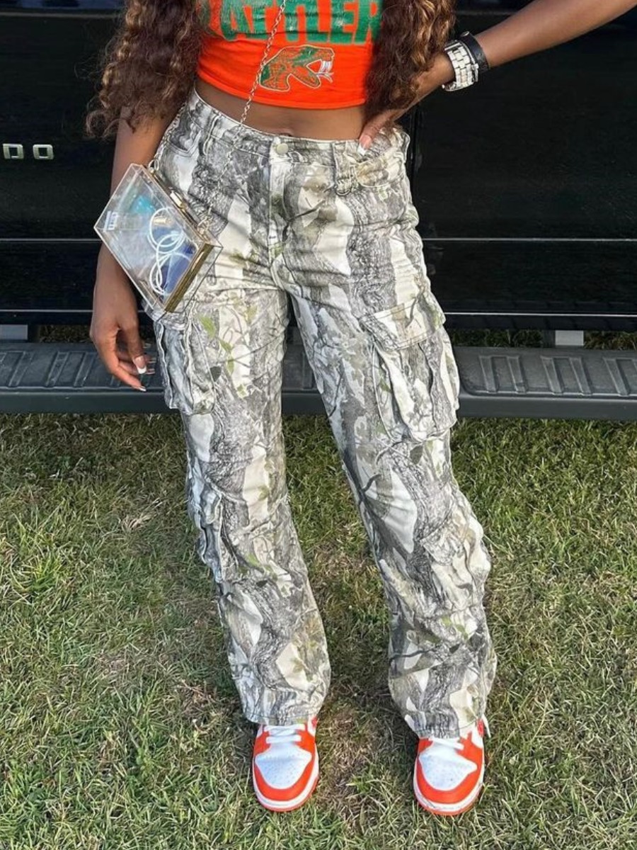 LW Pocket Design Camo Pants