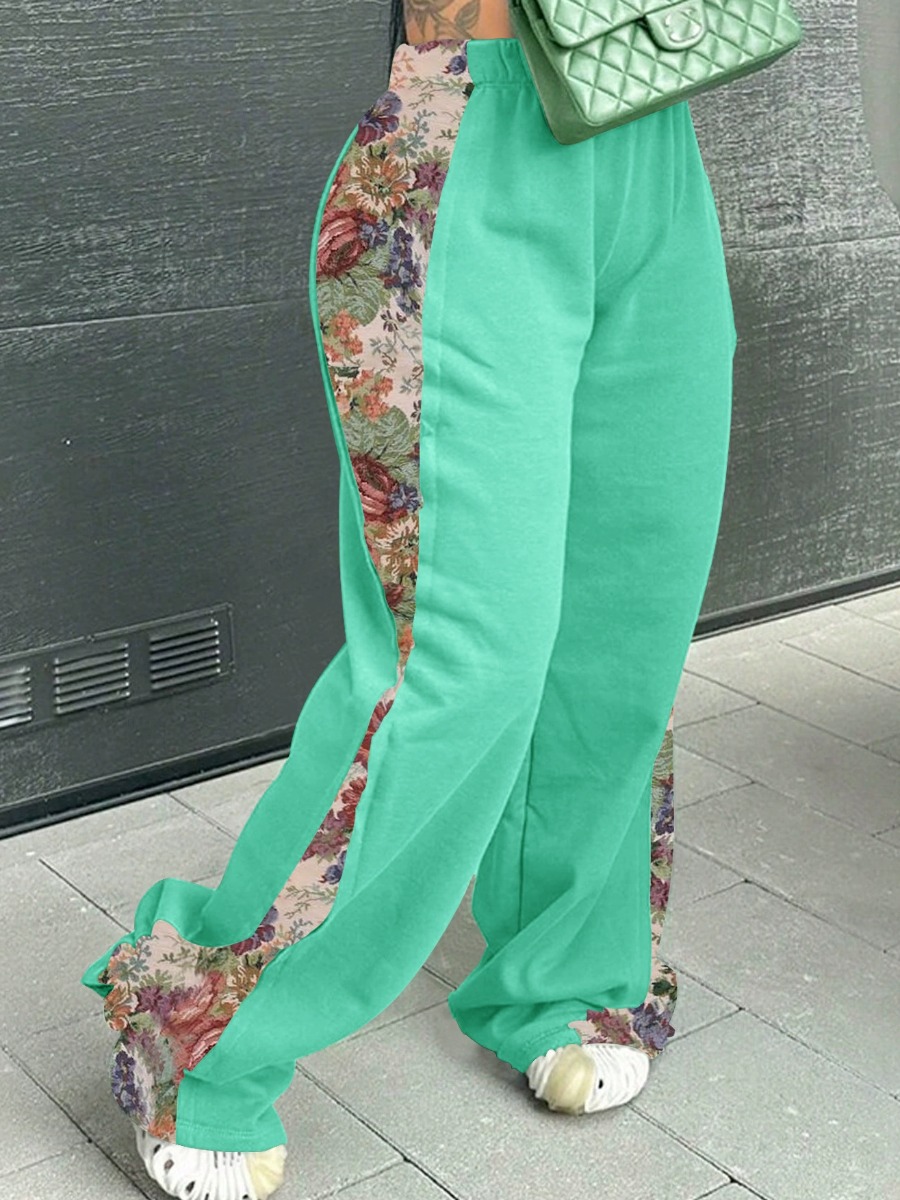 LW Patchwork Floral Pants