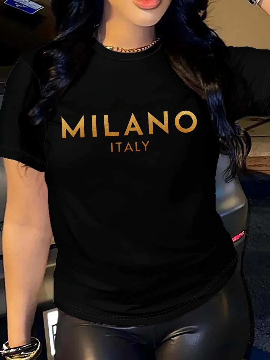 LW Pattern Letter T-shirt