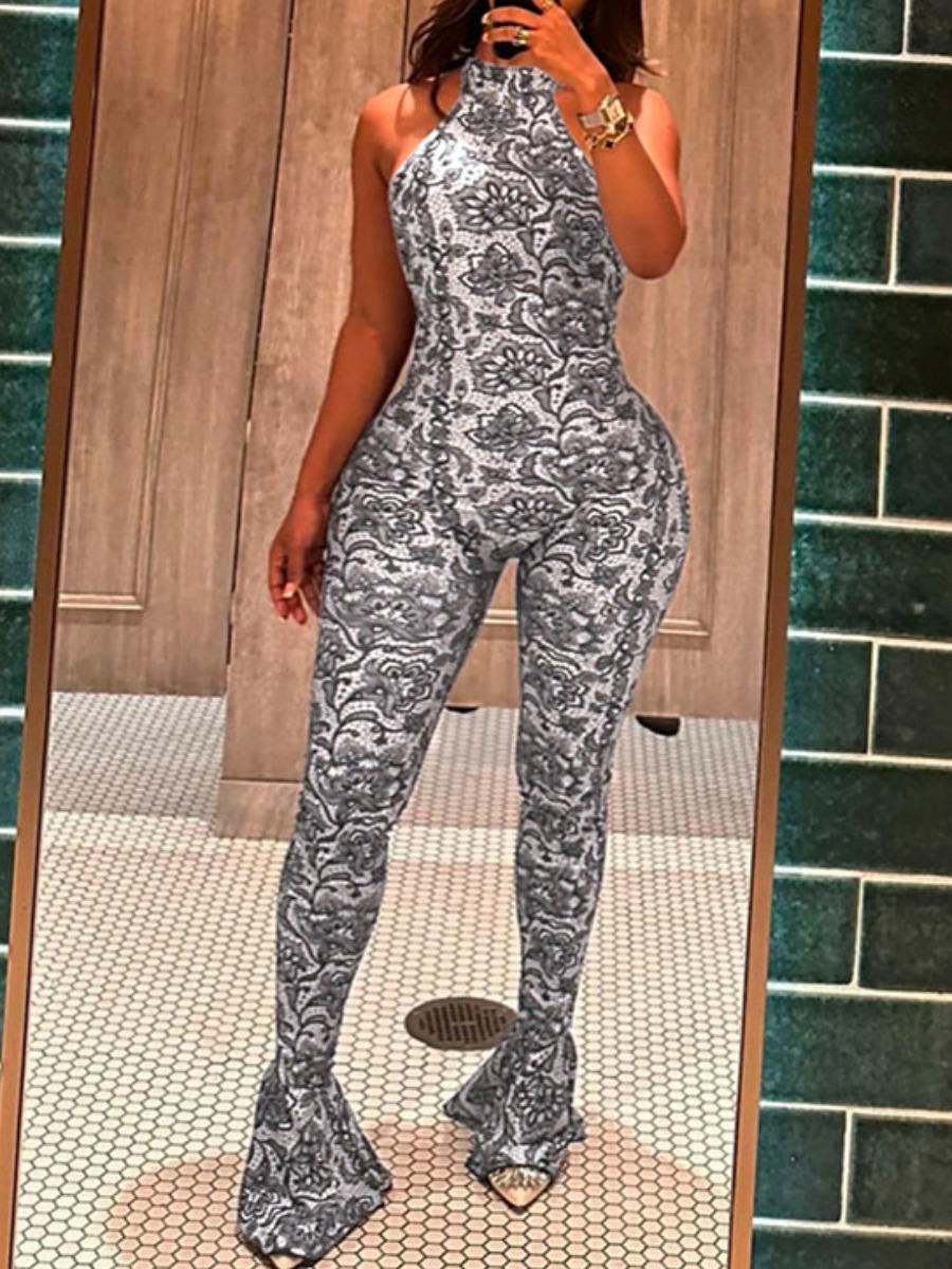 LW Pattern Floral Jumpsuit