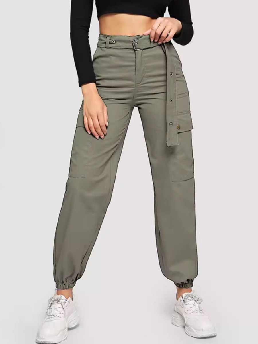 LW BASICS Solid Color Pants